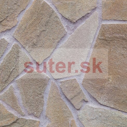 Pieskovec P22 obklad, hrúbka 2-4 cm, priemer 15-40 cm