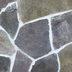 Andezit A87 obklad, hrúbka 1-3 cm, priemer 15-40 cm