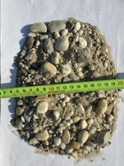 Standard gravel for concrete
