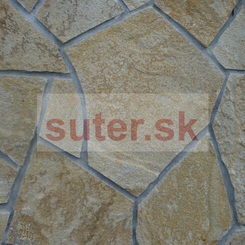 Pieskovec P22 Rustic dlažba, hrúbka 3-5 cm, priemer 15-40 cm